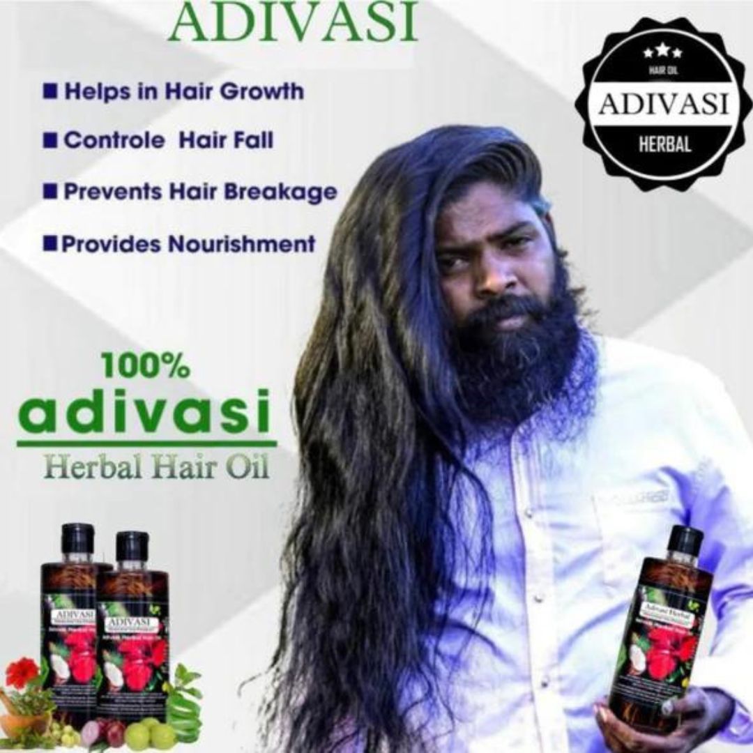 Adivasi Kadambari Herbal Hair Oil | Pure Adivasi Hair Growth Oil | Prevents Hair Fall and Dandruff control Oil | Hair Care (125ml Pack of 3)