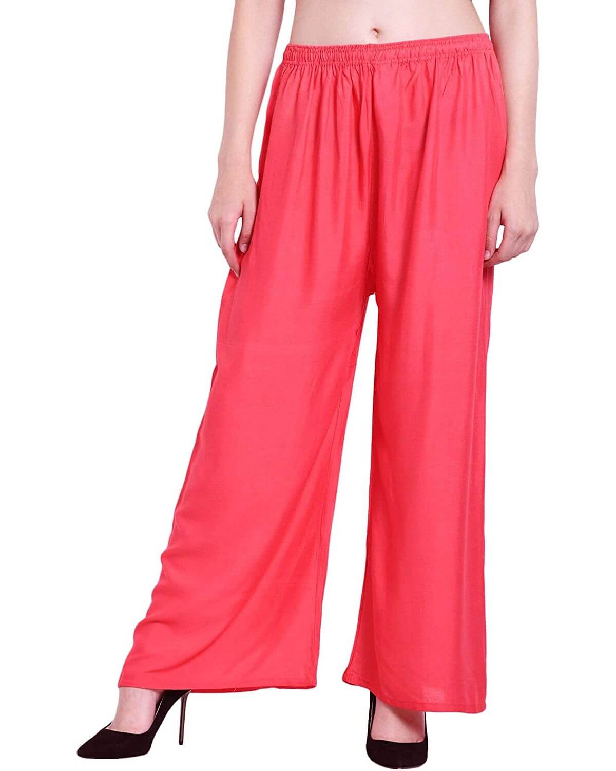 Gaajri Rayon Cotton Regular Fit Palazzo Pants for Women