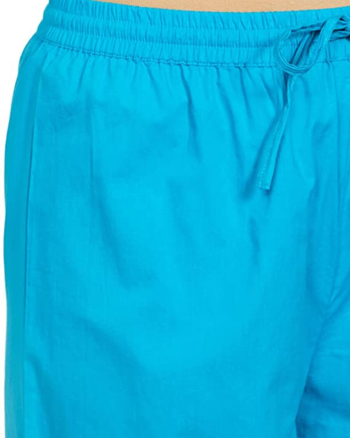 Firozi Rayon Cotton Regular Fit Palazzo Pants for Women