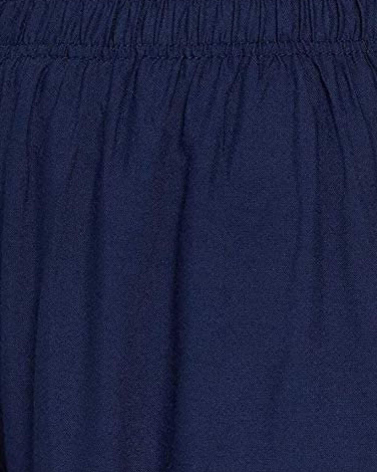 Navy Blue Rayon Cotton Regular Fit Palazzo Pants for Women
