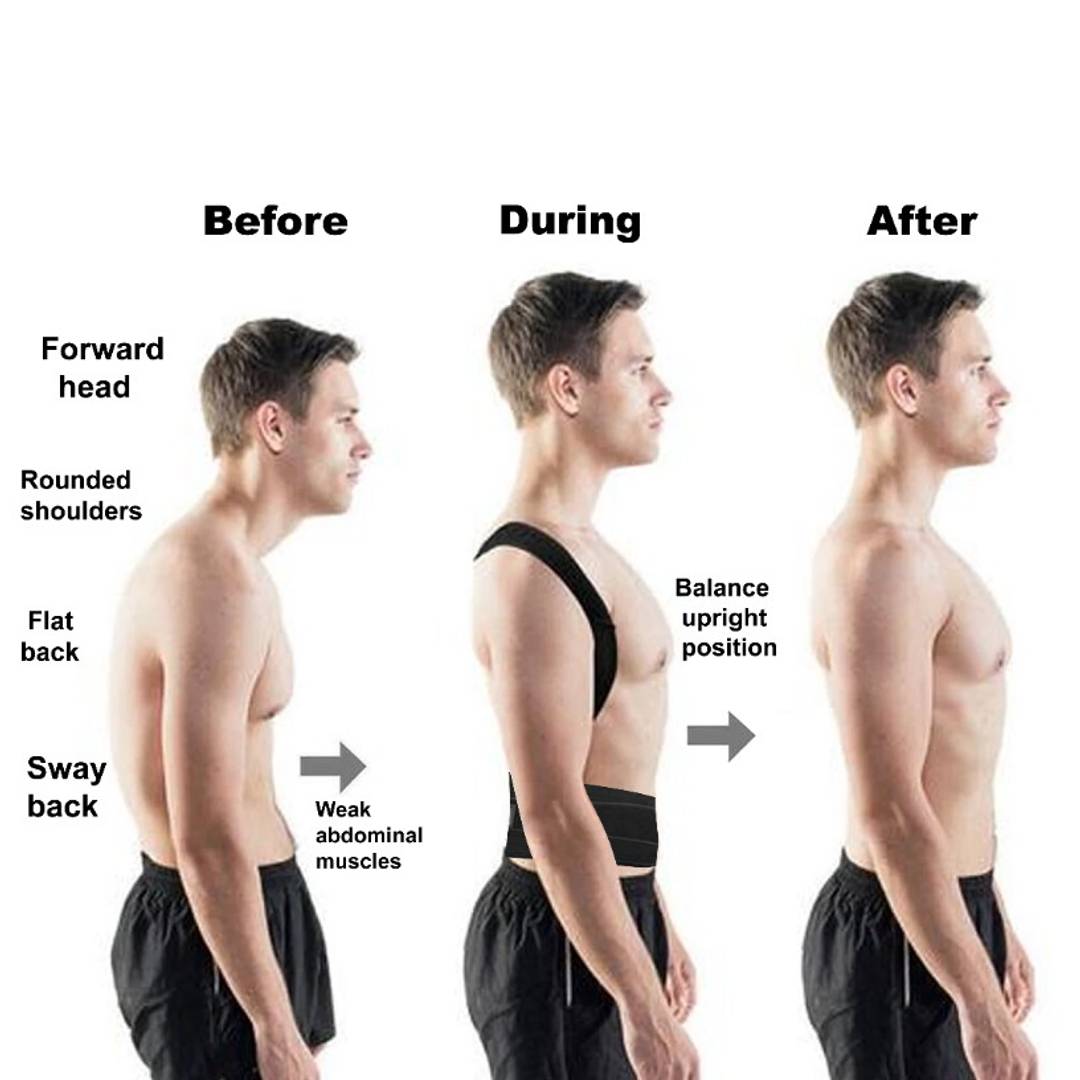 Posture Correct Belt black color