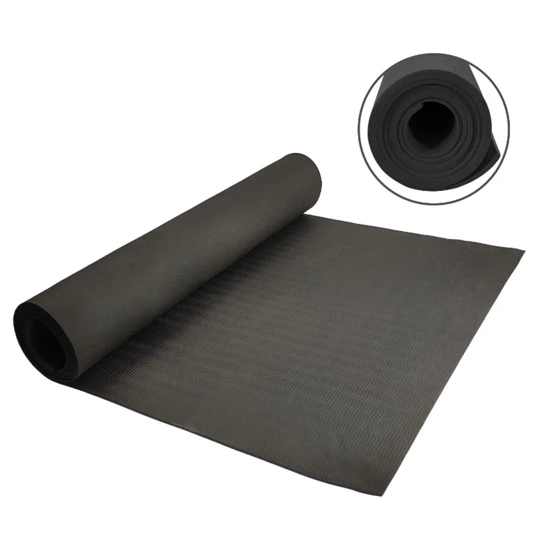 DecorSecrets Anti-Skid Yoga Mat for Men Women, Exercise for Gym/Home Workout Fitness Green 6 mm Yoga Mat (Black)