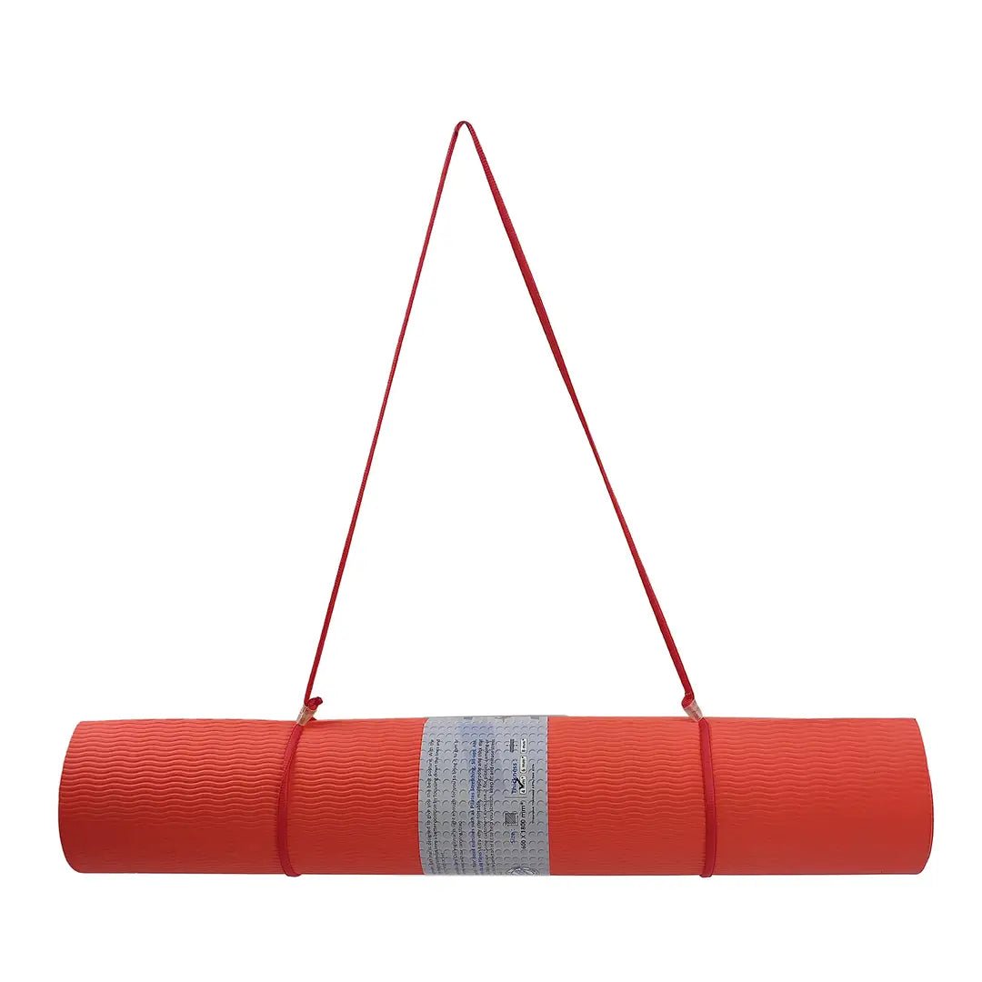 DecorSecrets Anti-Skid Yoga Mat for Men Women, Exercise for Gym/Home Workout Fitness Green 6 mm Yoga Mat (Peach)
