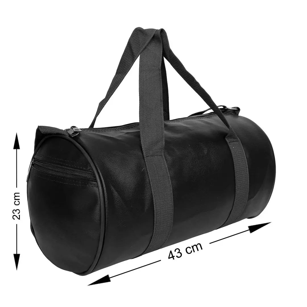 Combo Set of Gym Bag Duffel Bag with Shoulder Strap for Men Women with Blue Wrist Support Band for Daily Exercise