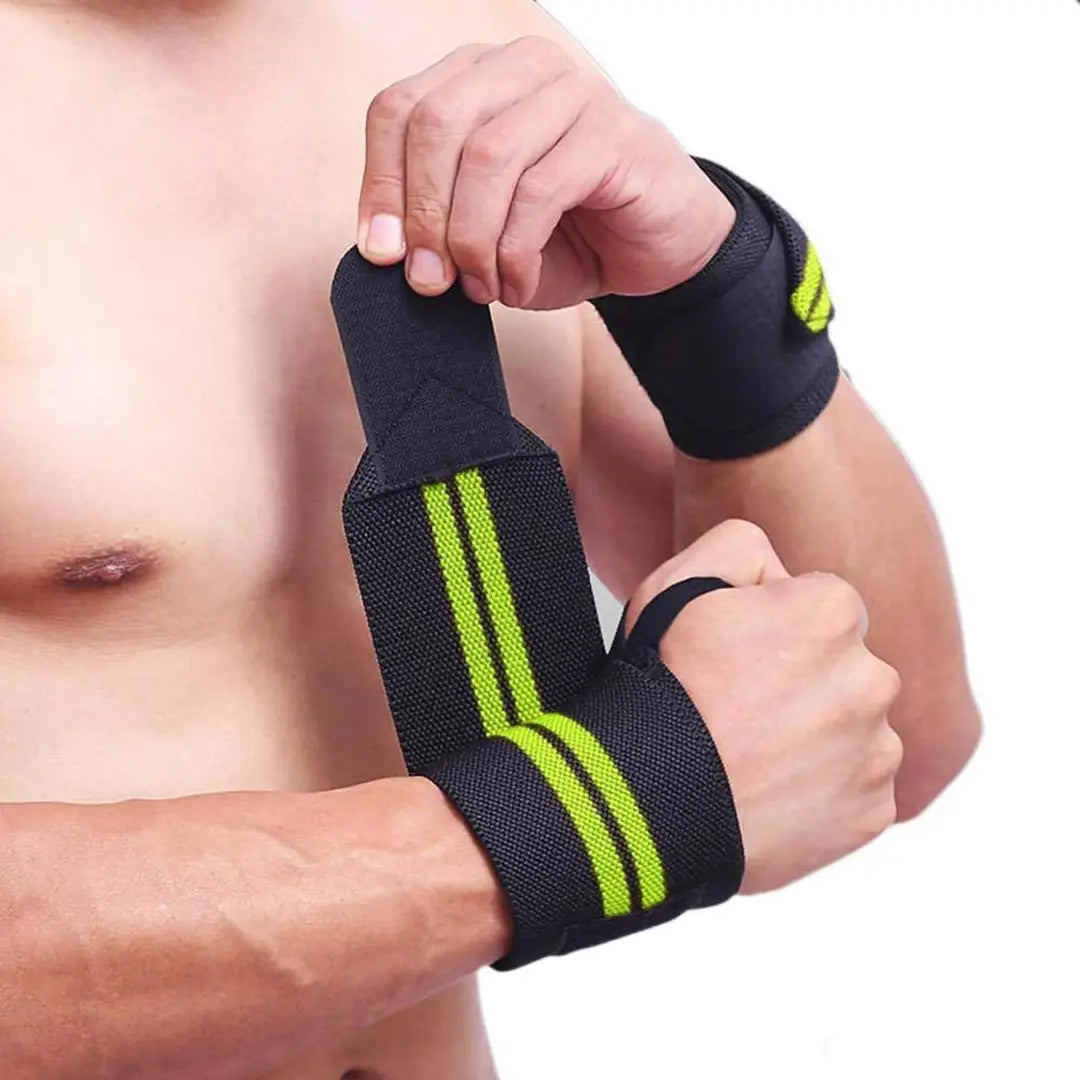 Combo Set of Gym Bag Duffel Bag with Shoulder Strap for Men Women with Blue Wrist Support Band for Daily Exercise