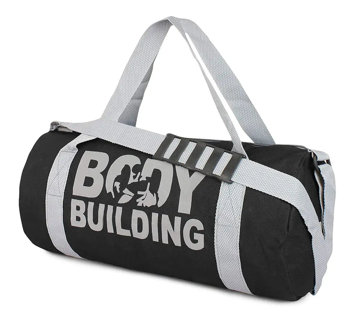 Combo Set of Gym Bag Duffel Bag with Shoulder Strap for Men Women with Blue Wrist Support Band for Daily Exercise
