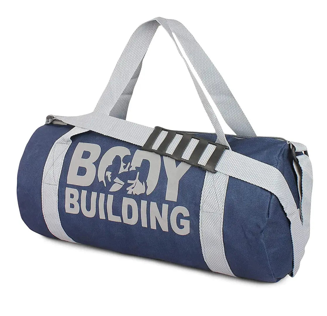 Combo Set of Gym Bag Duffel Bag with Shoulder Strap for Men Women with Blue Wrist Support Band for Daily Exercise