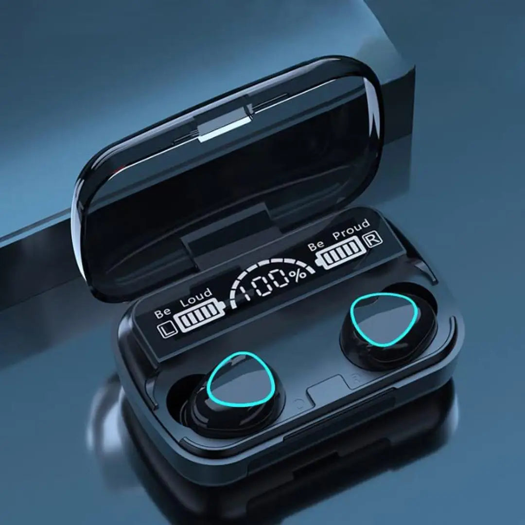 Combo Pack of 2 Items - t 500 SmartWatch with Heart Rate Monitor, M 10 TWS Wireless Auto Pairing in-Ear Bluetooth Headset