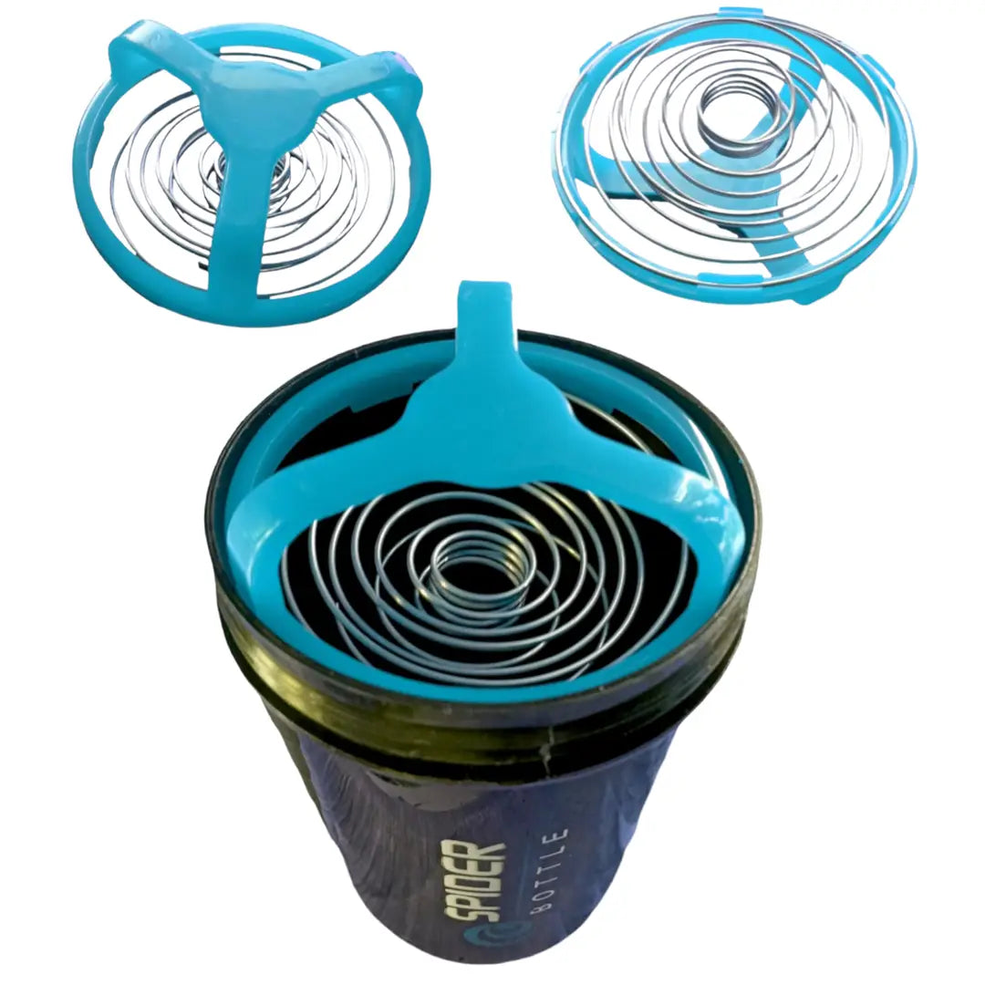 Stylish Spider Gym Shaker Bottle For Protein, Glucose 500ml (Blue,1Pcs)