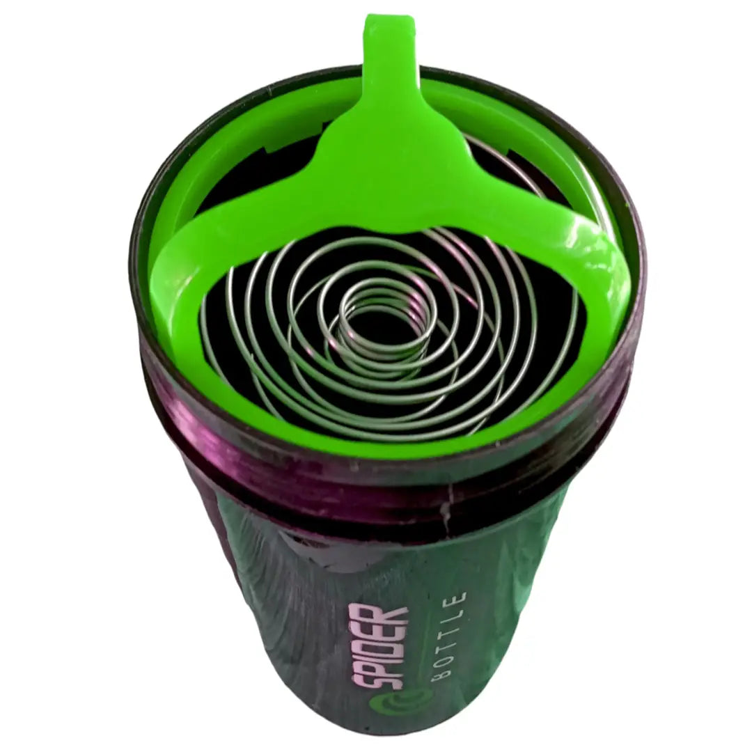 Stylish Spider Gym Shaker Bottle For Protein, Glucose 500ml (Green,1Pcs)