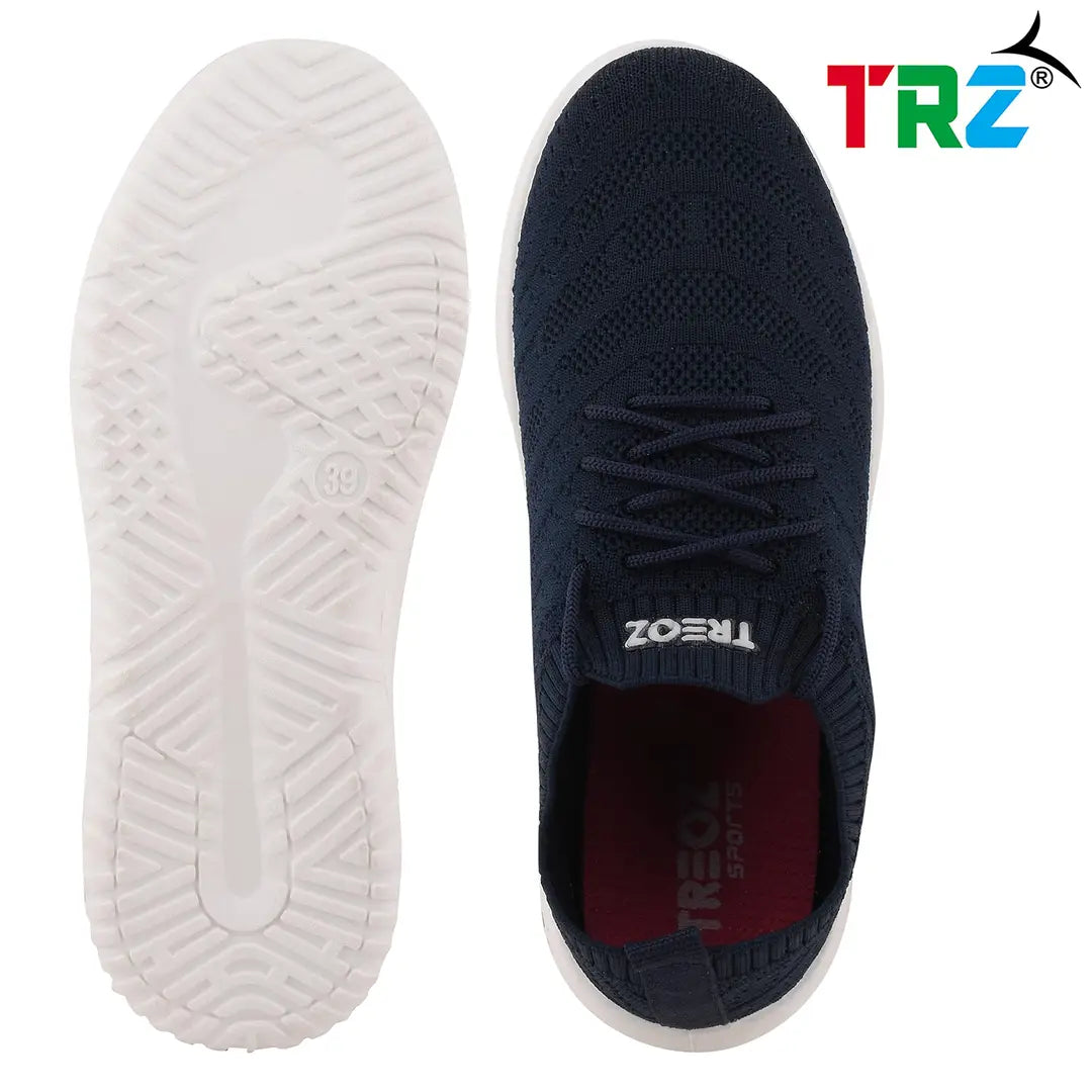 TRZ Women Sports Shoe(Color- NBLUE, Size- 37)