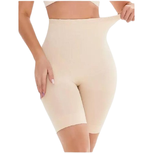 Check My Kart Women's High Waist Effective Seamless Tummy Tucker Shapewear Body Shaper with Anti Rolling Strips Shapewear for Women,Tummy Shaper Comfortable Underpants Waist Shapewear