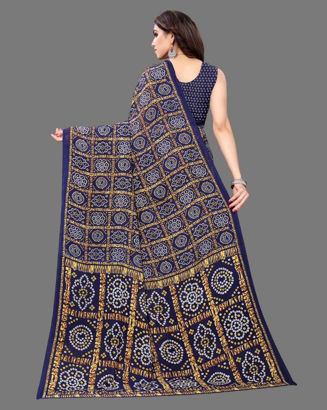 Printed Georgette Saree