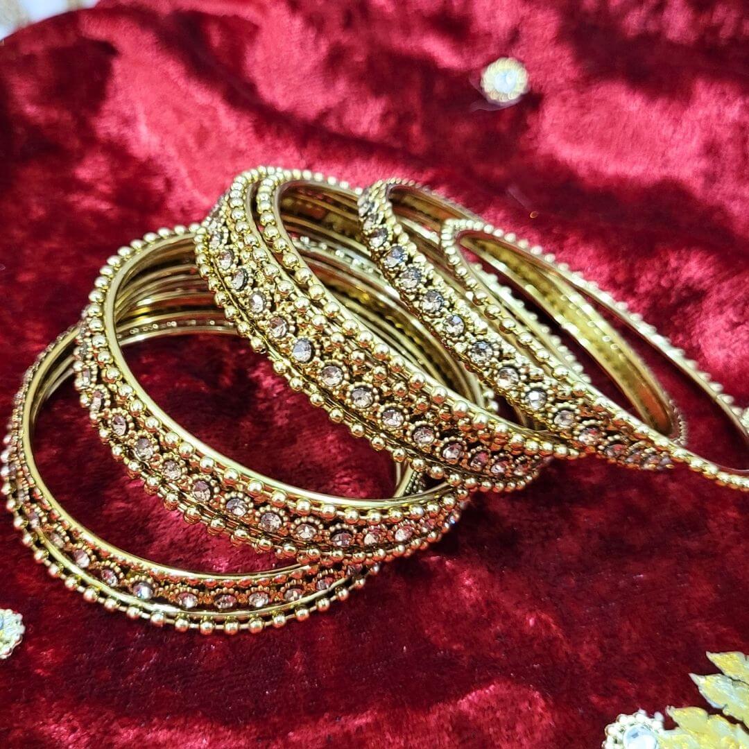 Golden Oxidised Bangles