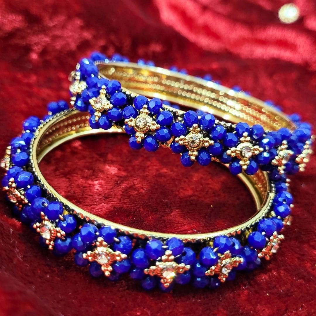 Traditional Wear Flower Design Bangles Kada for womens and girls