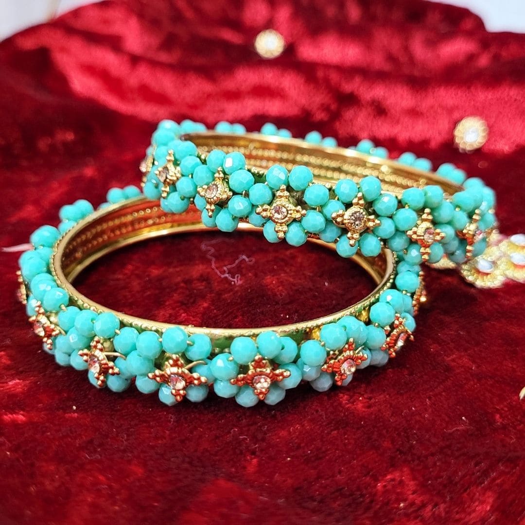 Traditional Wear Flower Design Bangles Kada for womens and girls