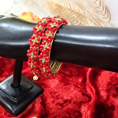 Traditional Wear Flower Design Bangles Kada for womens and girls