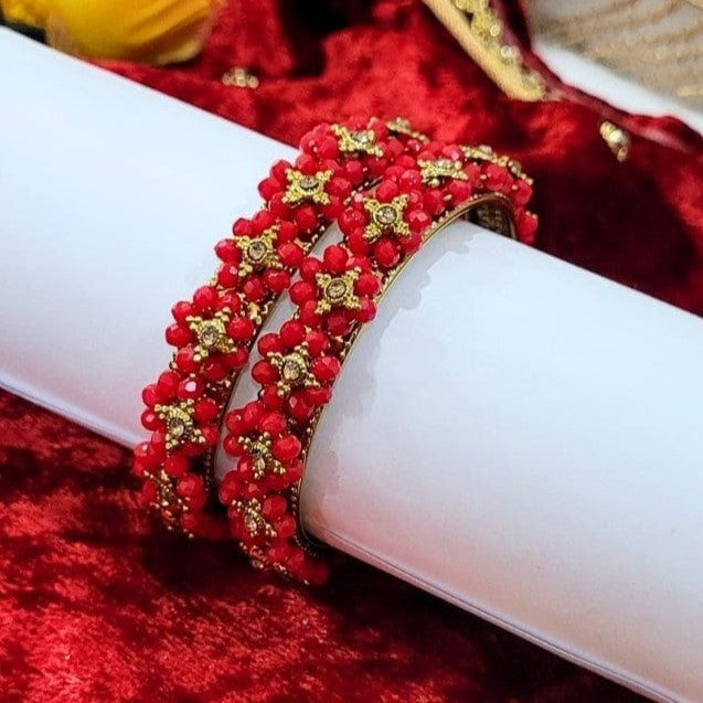 Traditional Wear Flower Design Bangles Kada for womens and girls