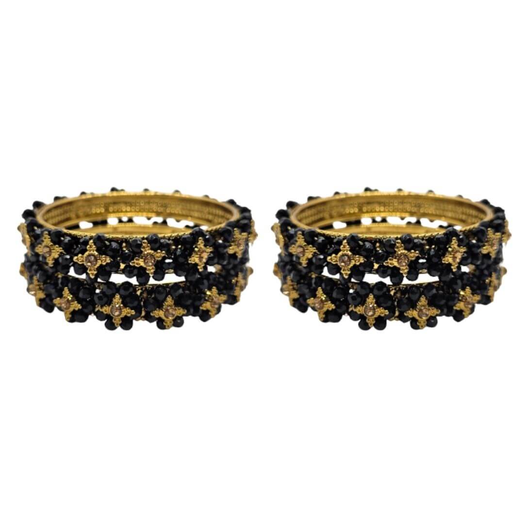 Traditional Wear Flower Design Kada Set (Pack of 2)