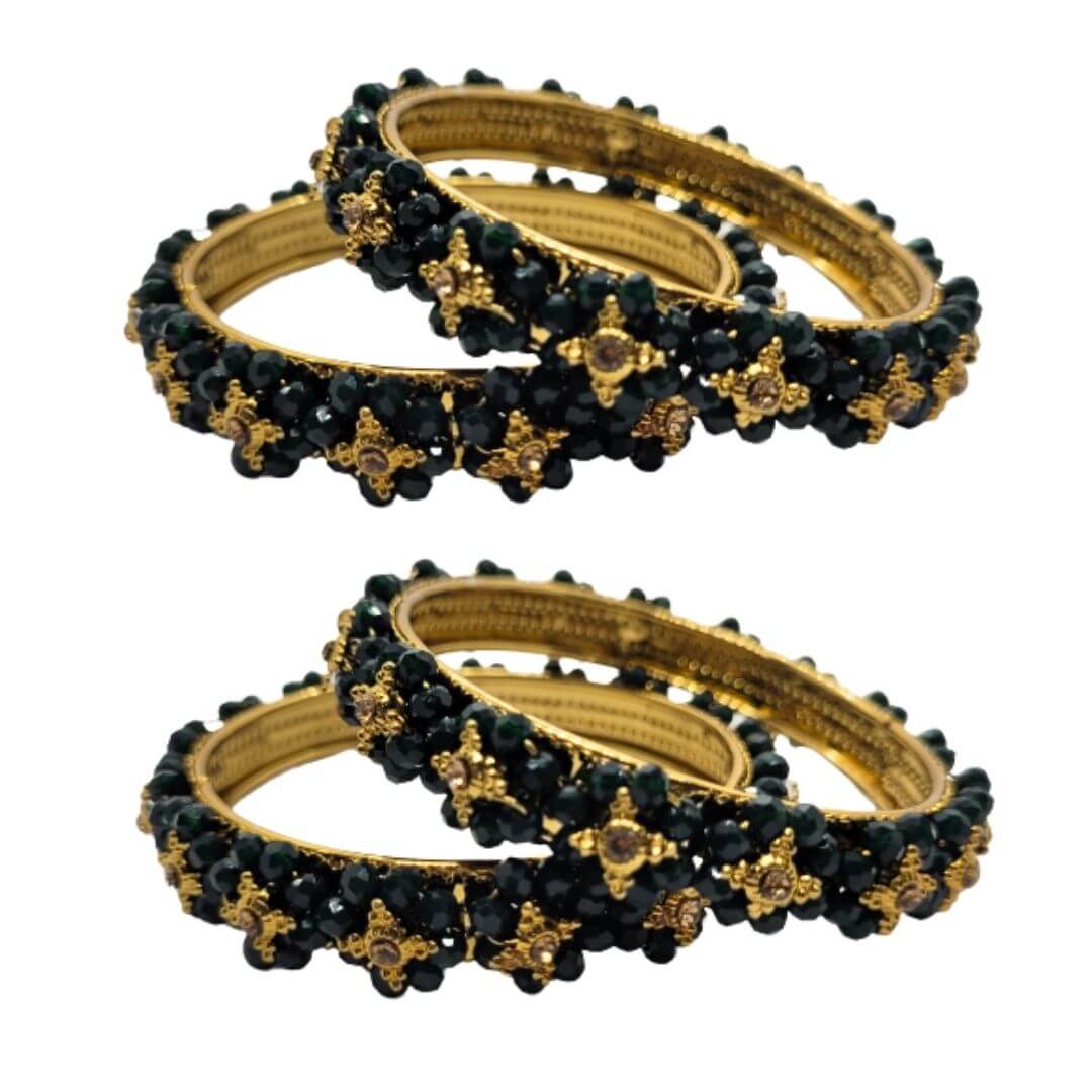 Traditional Wear Flower Design Kada Set (Pack of 2)