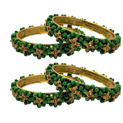 Traditional Wear Flower Design Kada Set (Pack of 2)