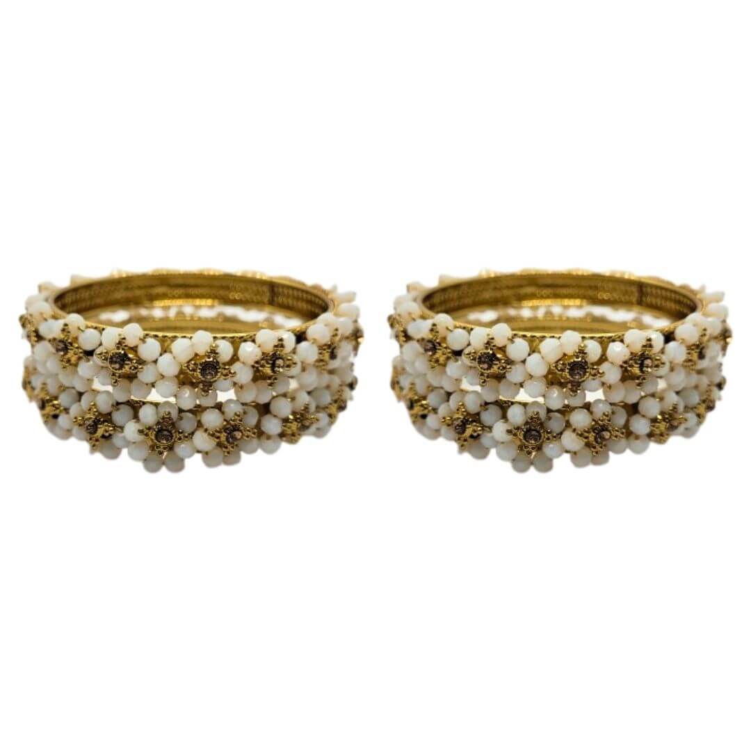 Traditional Wear Flower Design Kada Set (Pack of 2)