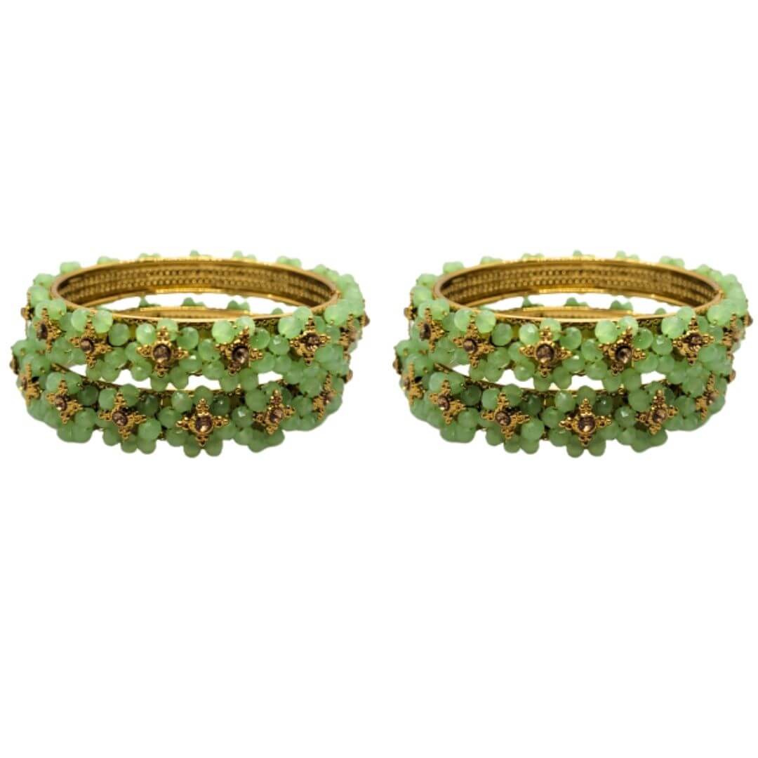 Traditional Wear Flower Design Kada Set (Pack of 2)