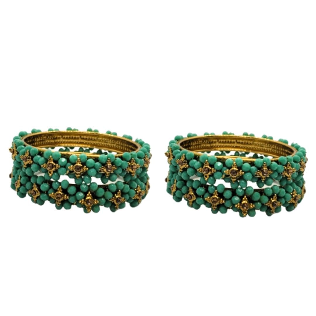 Traditional Wear Flower Design Kada Set (Pack of 2)