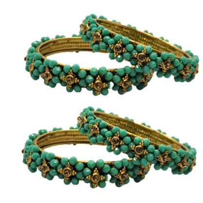 Traditional Wear Flower Design Kada Set (Pack of 2)