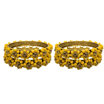 Traditional Wear Flower Design Kada Set (Pack of 2)