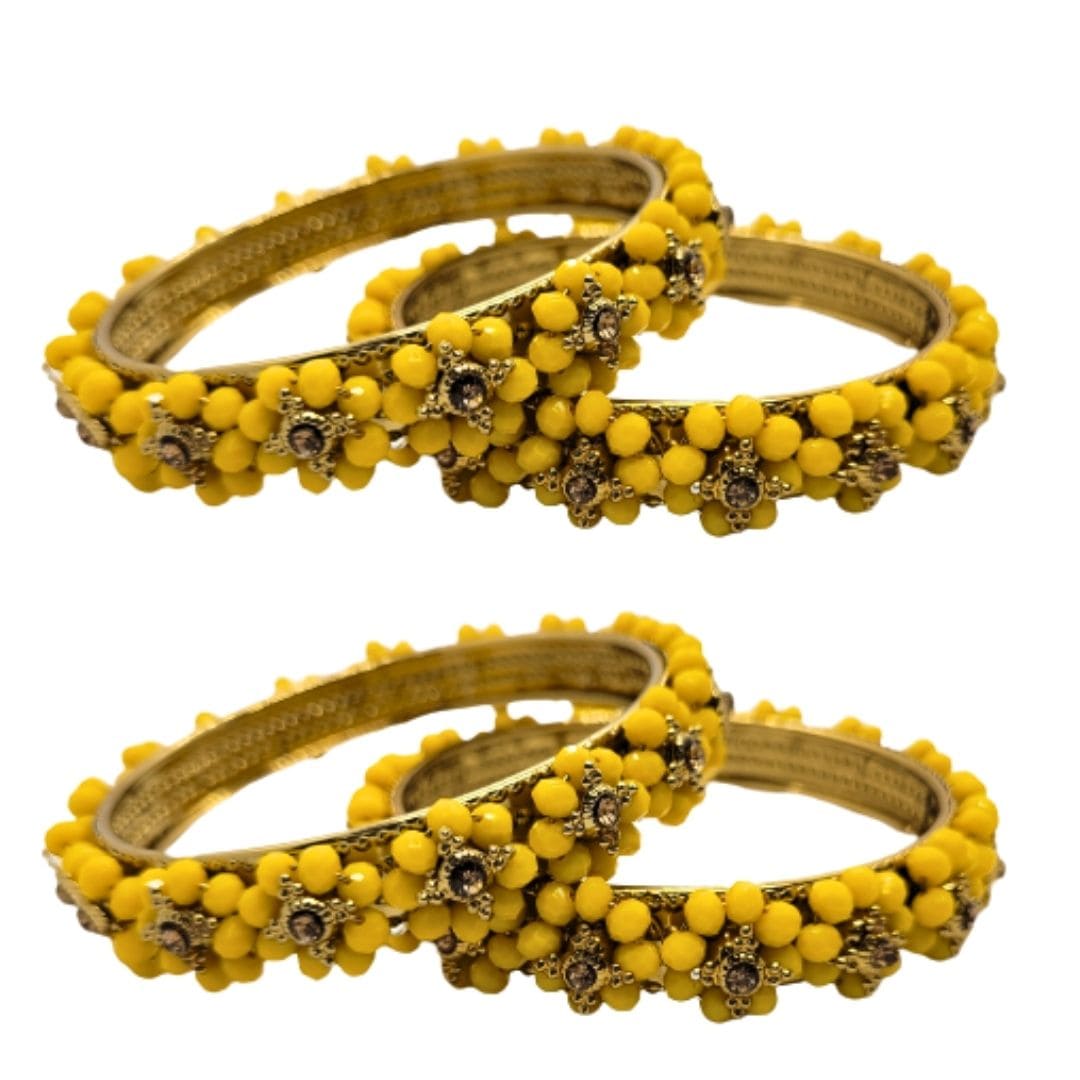 Traditional Wear Flower Design Kada Set (Pack of 2)