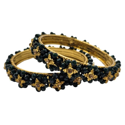 Traditional Wear Flower Design Kada Set (Pack of 2)