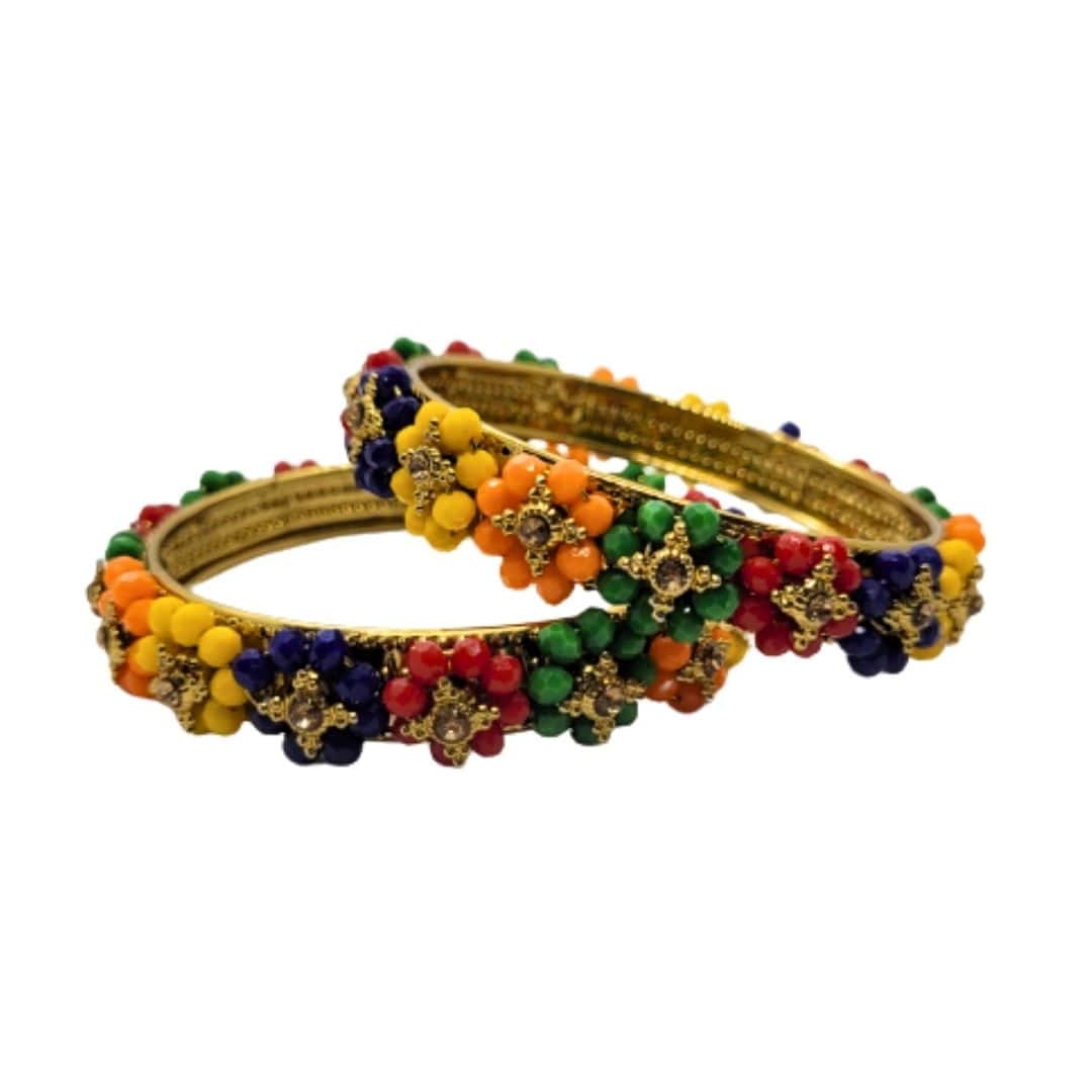 Traditional Wear Flower Design Bangles Kada for womens and girls