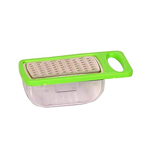 Mini Cheese and Garlic Grater Slicer, Chopper with Stainless Steel Blades -with Storage Container