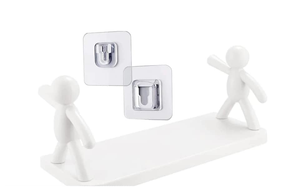 Human Figurine self-adhesive Wall Mounted Organizer Selves for Bathroom and Kitchen