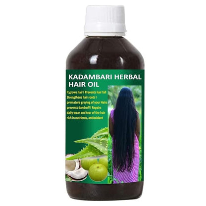 Adivasi Kadambari Herbal Hair Oil | Pure Adivasi Hair Growth Oil | Prevents Hair Fall and Dandruff  control Oil | Hair Care (125ml Pack of 3)