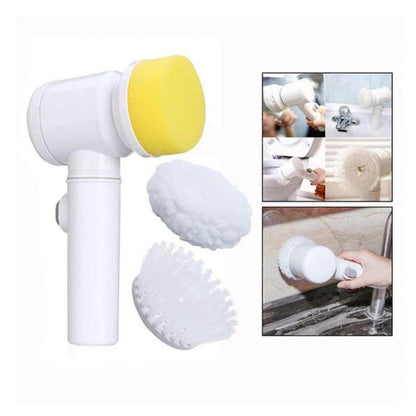 5-in-1 Home Kitchen Electric Magic Cleaning Brush - Powerful Electric Spin Scrubber for Effortless Cleaning | Multi-Functional Household Cleaning Tool