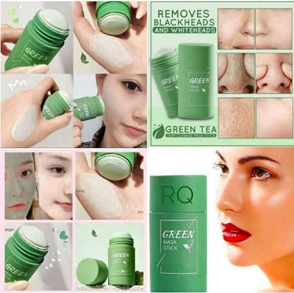 Green Tea Herbal Cleansing Mask Stick for Face 