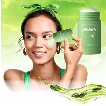 Green Tea Herbal Cleansing Mask Stick for Face 