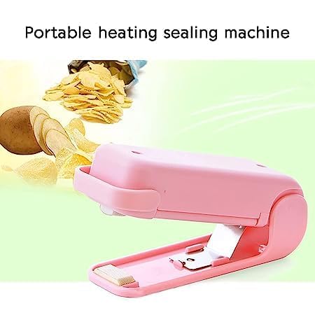 7675 Mini Sealing Machine Plastic Bag Sealer Portable Mini Super Seal Packing Plastic Bag Tool Sealing Machine Hand Held Heat (1Pc)