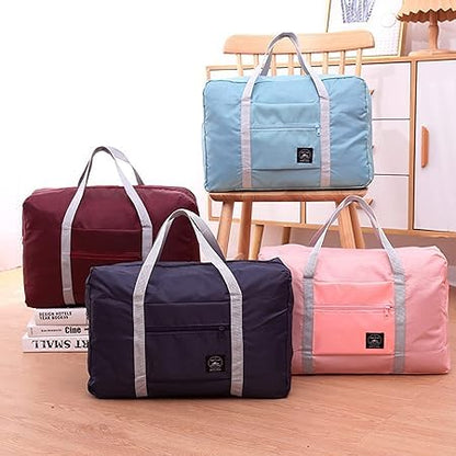 Nylon Lightweight Waterproof Foldable Travel Duffle Bag | Portable Tot- Bag | Storage Travel Duffle Bag