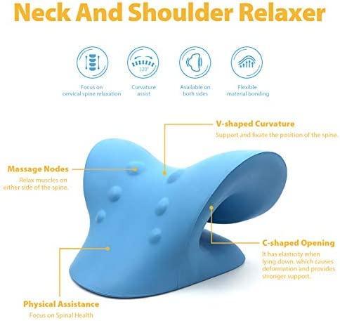 Neck and Shoulder Relaxer Massager & Posture Corrector Belt