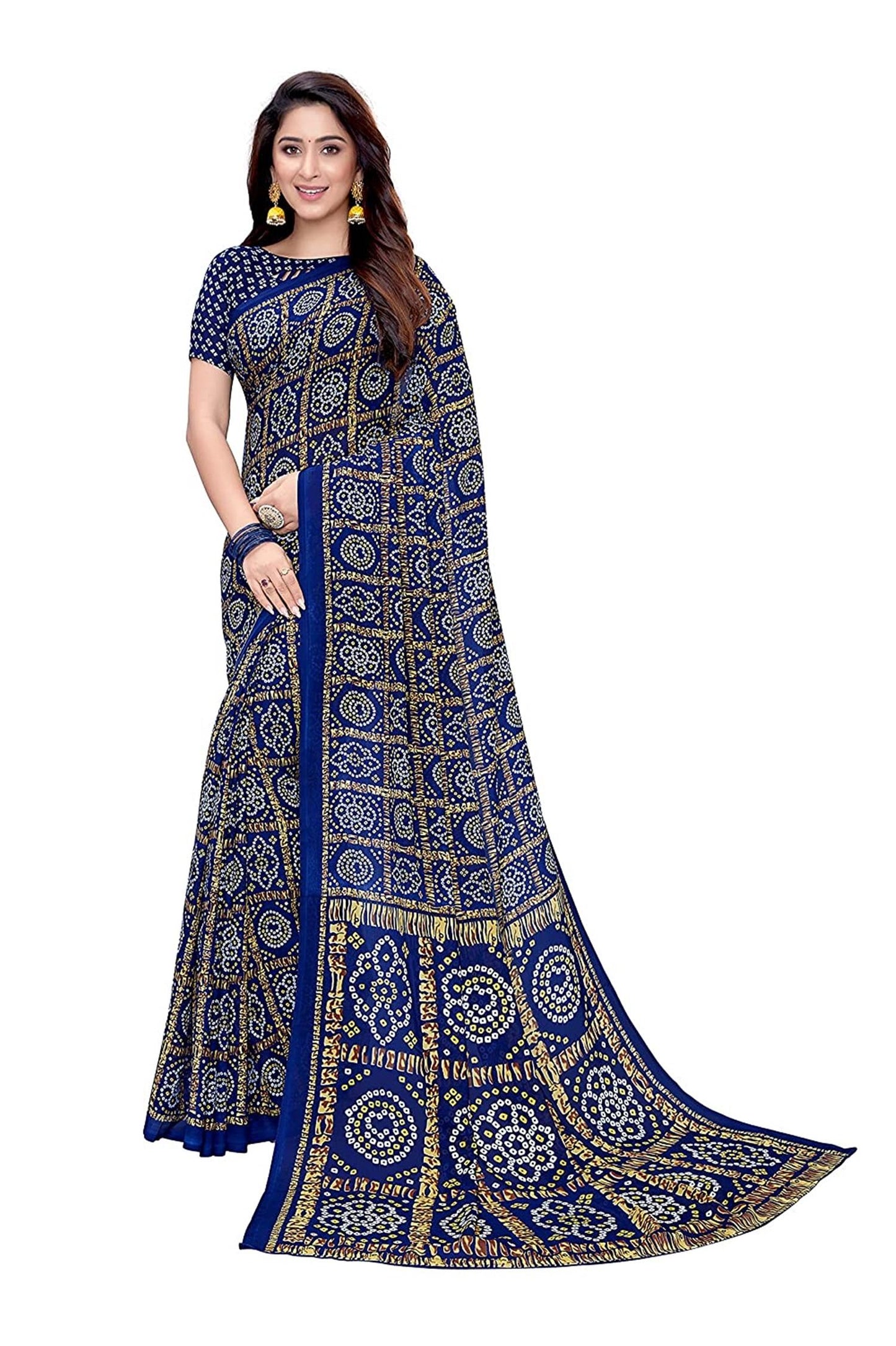 Printed Georgette Saree