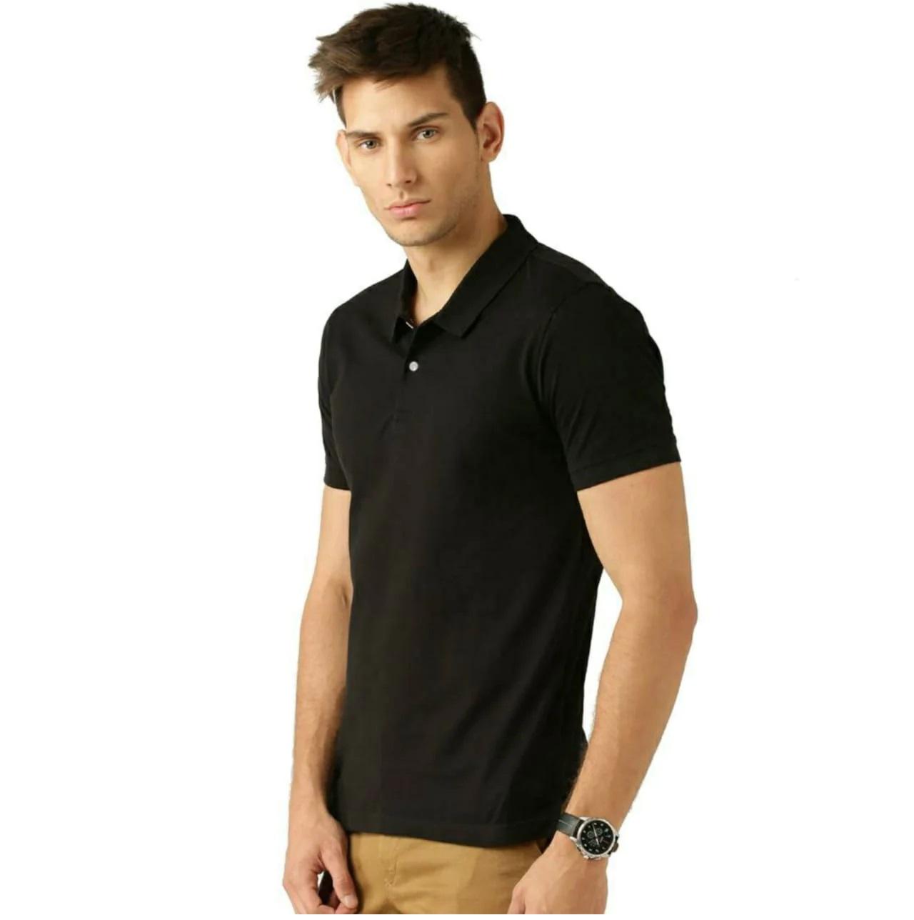 Men's Regular Fit Plain Half Sleeve Polo Matte T-shirts Pack of 4 - Polo Casual T-Shirts for Men and Boys, made from 100% Combed Cotton in Fresh Colors. Ultra Soft Casual Wear - Combo of 4