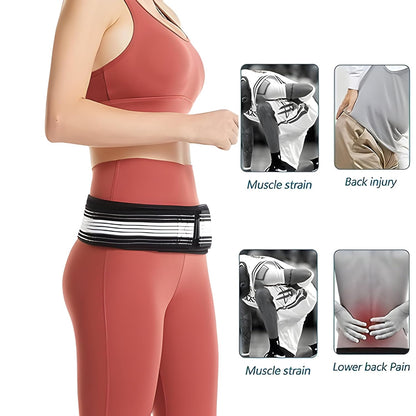 Stretchable Joint Hip Belt | Lower Back Support Belt for Men and Women | Palvic Support | SI Joint Support | Anti-Slip Sciatic Nerve Brace For Back Pain