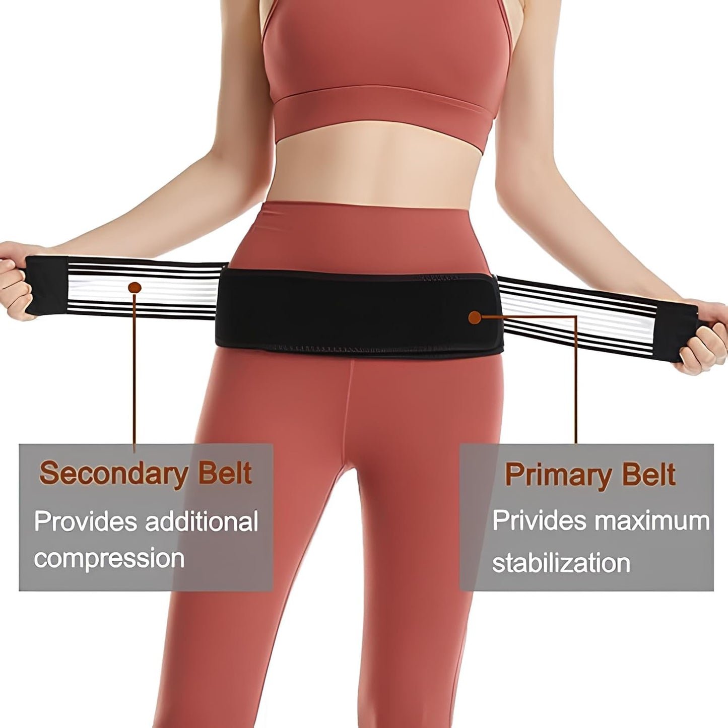 Stretchable Joint Hip Belt | Lower Back Support Belt for Men and Women | Palvic Support | SI Joint Support | Anti-Slip Sciatic Nerve Brace For Back Pain