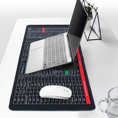 Anti Slip Keyboard Microsoft Office Shortcut Keys Pattern Mouse and Desk Mat