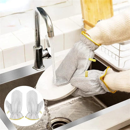 Wire Dishwashing Gloves(Pack of 2)