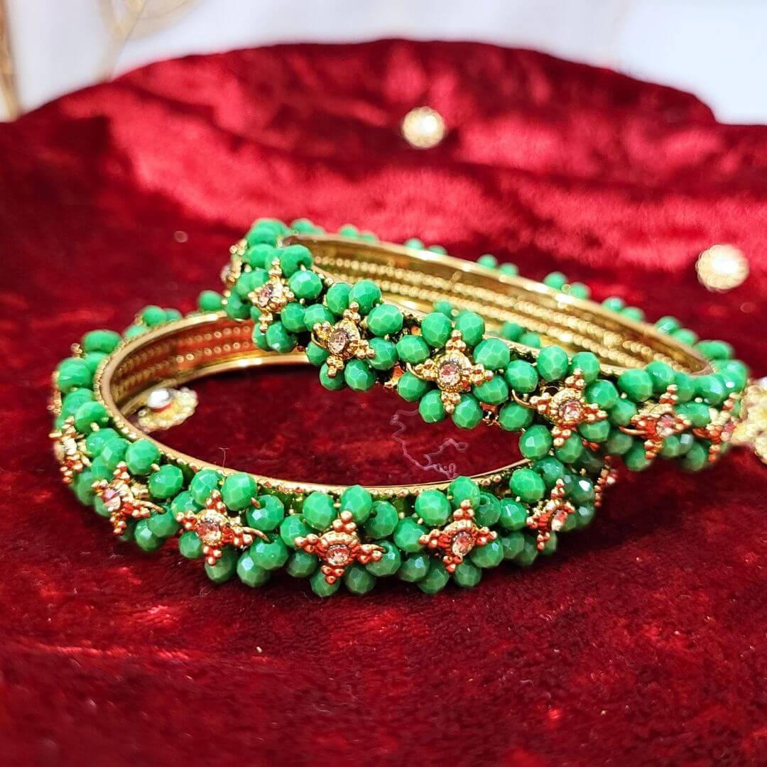 Traditional Wear Flower Design Bangles Kada for womens and girls