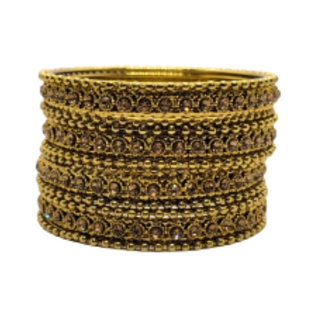 Golden Oxidised Bangles